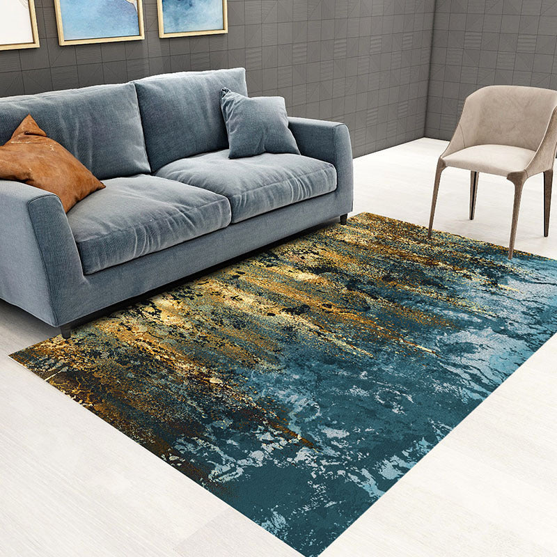 Leisure Polyester Carpet Modern Abstract Pattern Indoor Rug Anti-Slip Area Rug for Living Room