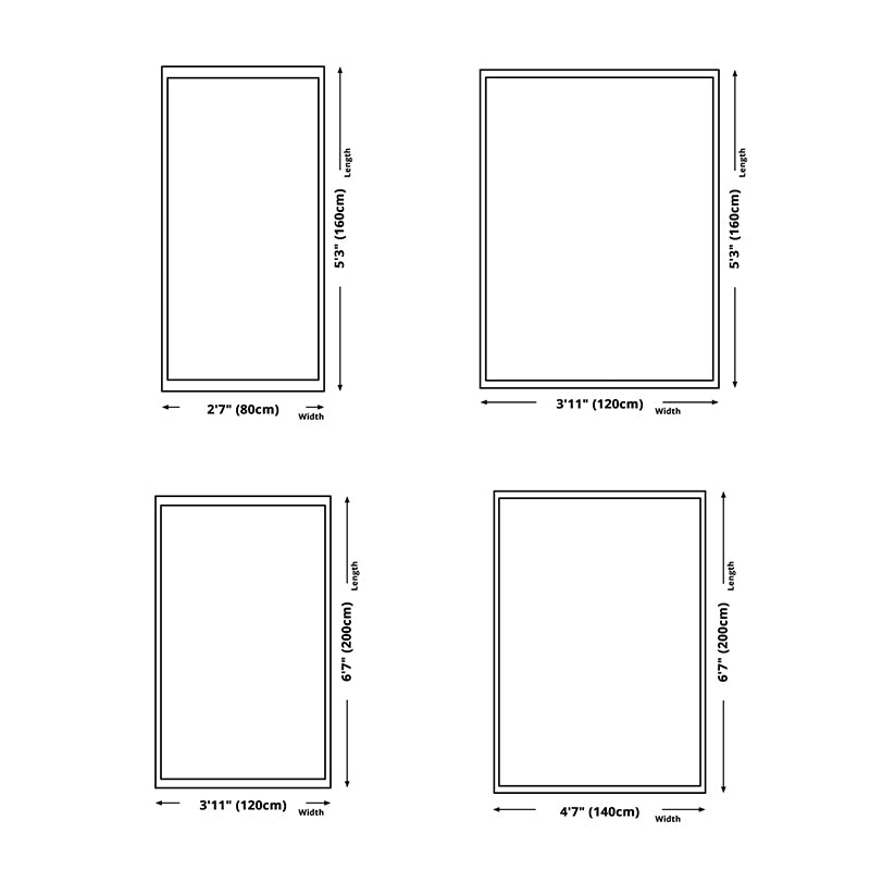 Chic Modern Rug Grey Polyester Area Carpet Anti-Slip Washable Area Rug for Bedroom