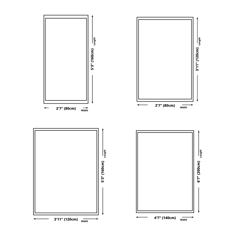 Blue Graphic Carpet Polyester Nordic Carpet Non-Slip Backing Carpet for Home Decoration