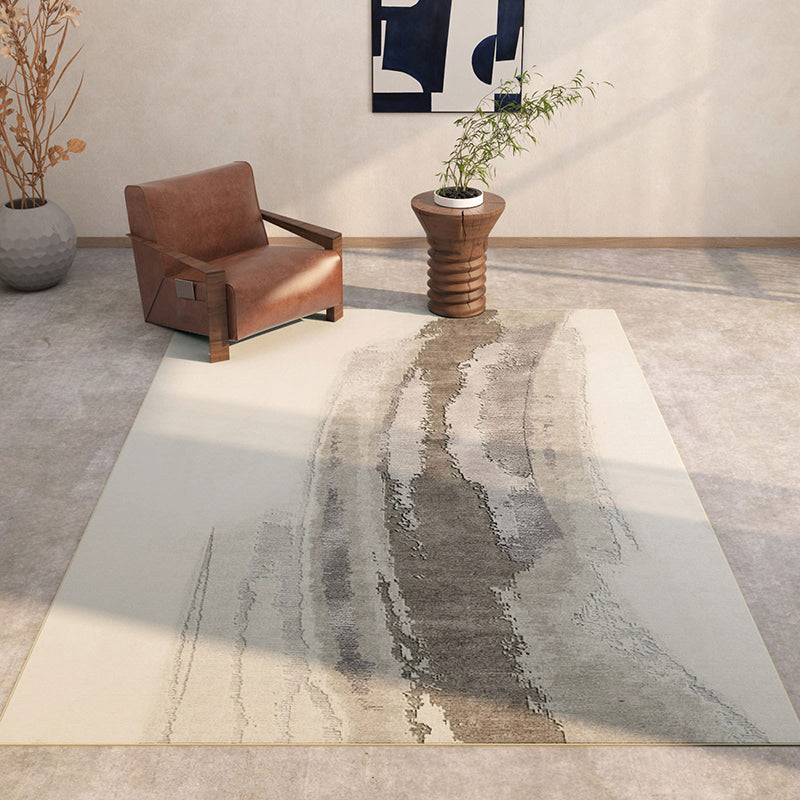 Simplicity Khaki Tone Indoor Rug Modern Carpet Polyester Stain Resistant Area Rug for Living Room
