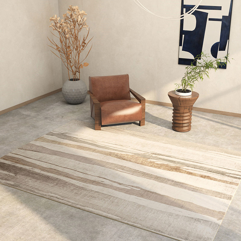 Simplicity Khaki Tone Indoor Rug Modern Carpet Polyester Stain Resistant Area Rug for Living Room