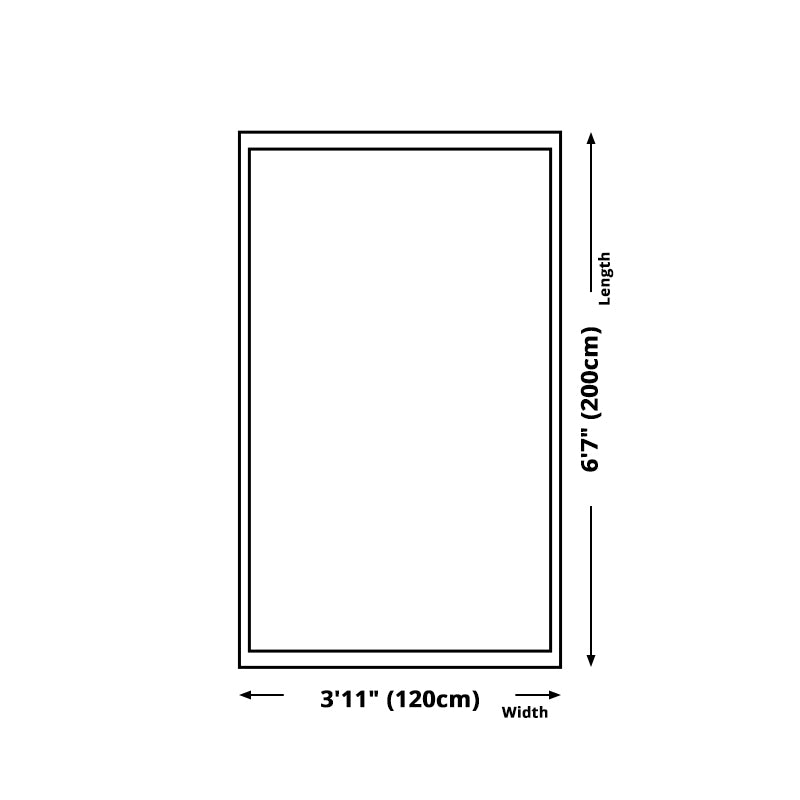 Simplicity Home Decoration Rug Graphic Print Carpet Polyester Non-Slip Backing Indoor Carpet