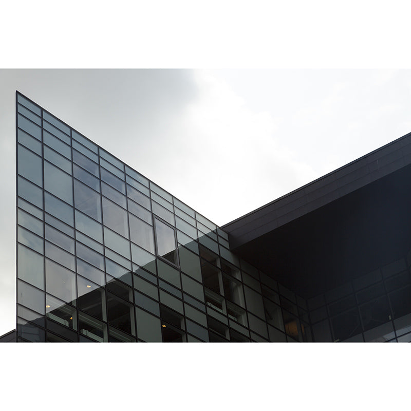 City Building Mural Wallpaper Moisture Resistant Wall Covering for Meeting Room