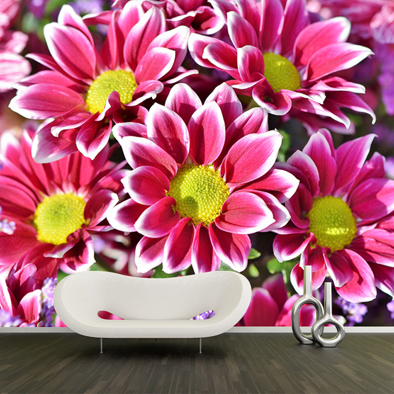 Beautiful Sea of Flowers Mural Wallpaper for Living Room Decor, Water Resistant