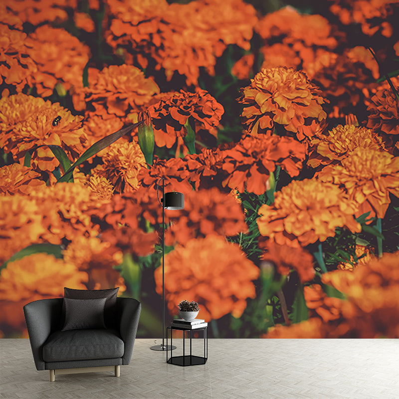 Beautiful Sea of Flowers Mural Wallpaper for Living Room Decor, Water Resistant