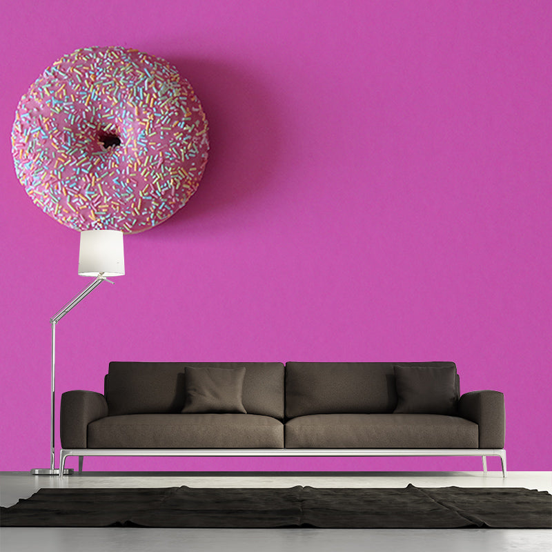 Simple Dessert Shop Wall Covering Dessert Mural Wallpaper, Water Resistant