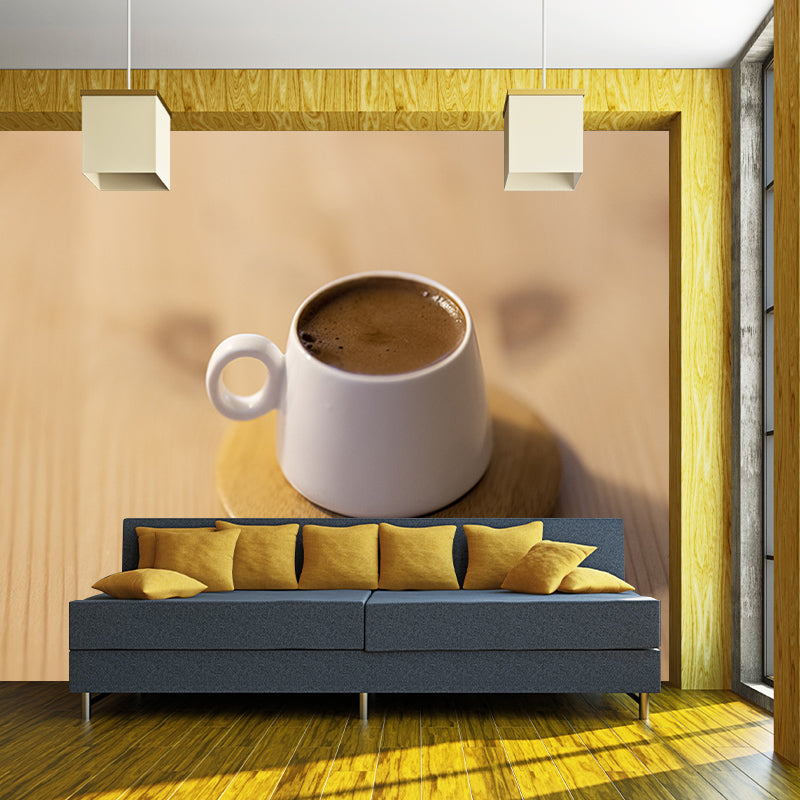Coffee Mural Decal Contemporary Washable Coffe Shop Wall Decor, Custom-Made