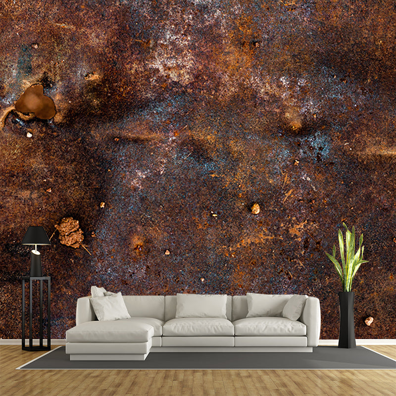 Rusty Metal Mural Wallpaper for Living Room Decor, Custom Size Available