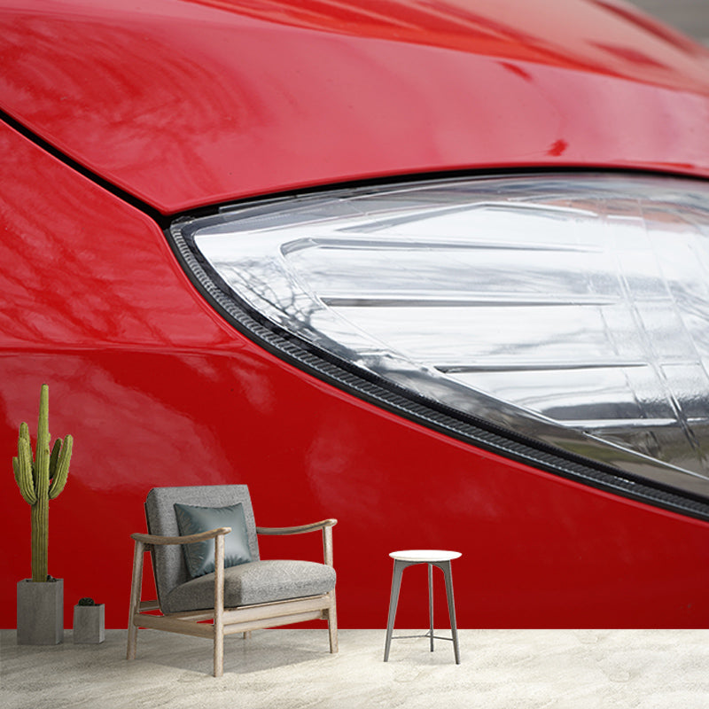 Car Transportation Mural Wallpaper Moisture Resistant Contemporary Bedroom Wall Decor