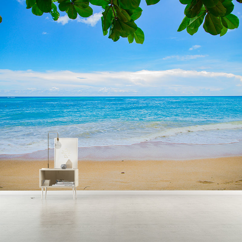 Coastal Mural Wall Covering for Bathroom Decorative Eco-friendly Wallpaper