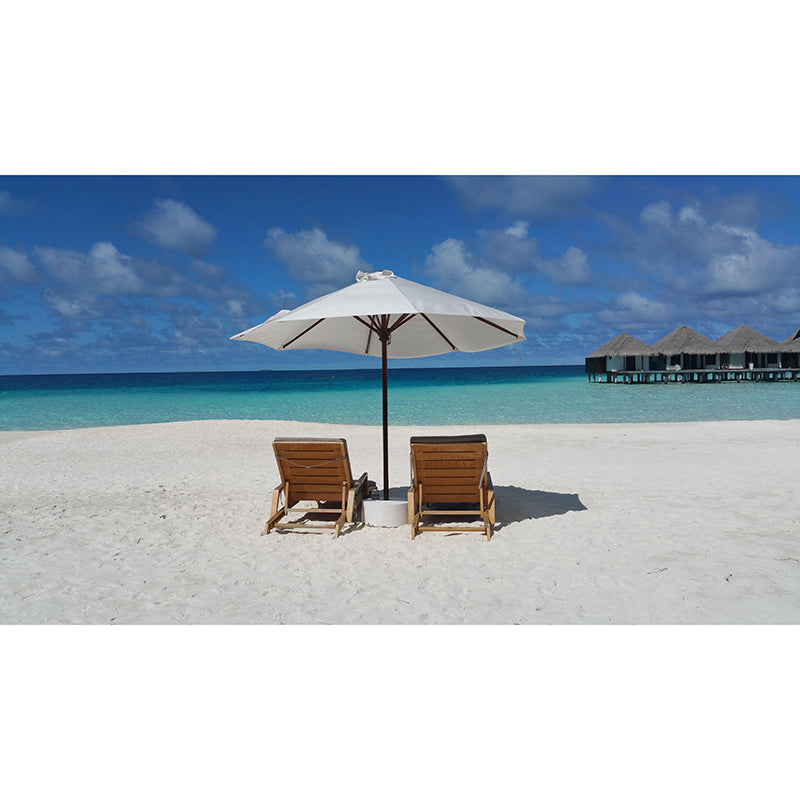 Contemporary Coastal Mural Wallpaper Mildew Resistant for Living Room Decor