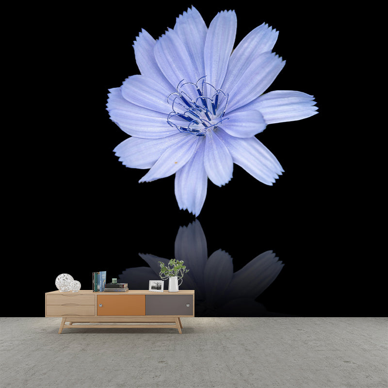 Chicory Mural Wall Covering for Living Room Decorative Mildew Resistant Wallpaper