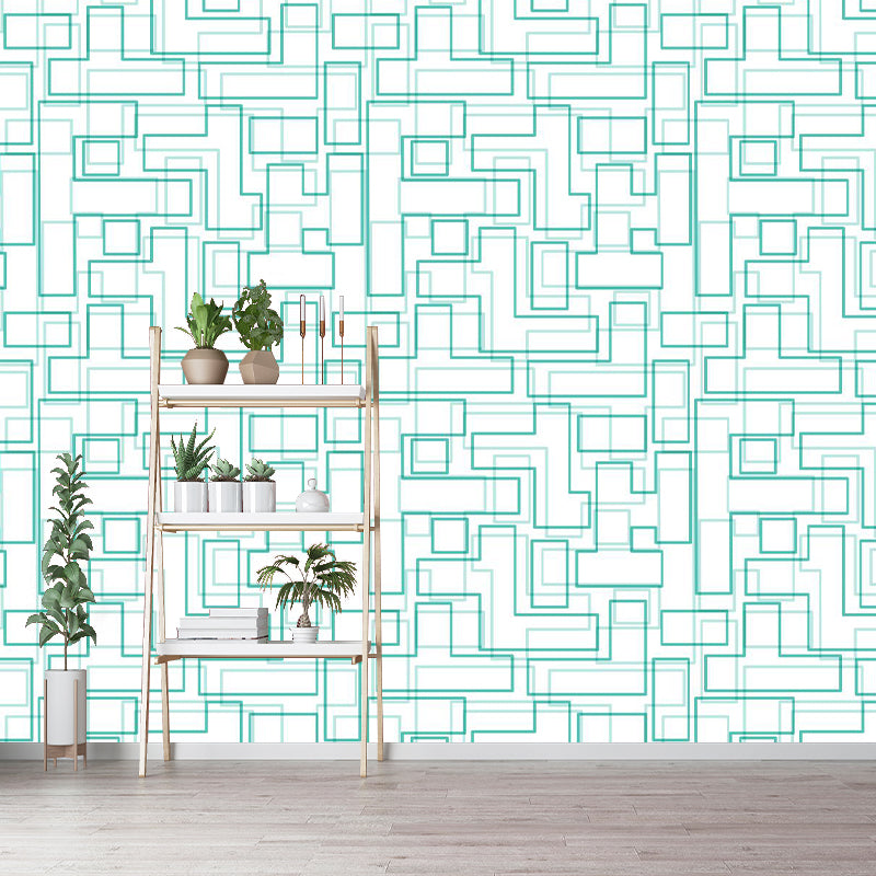 Horizontal Illustration Mural Covering Moisture Resistant Multiple Sizes Available