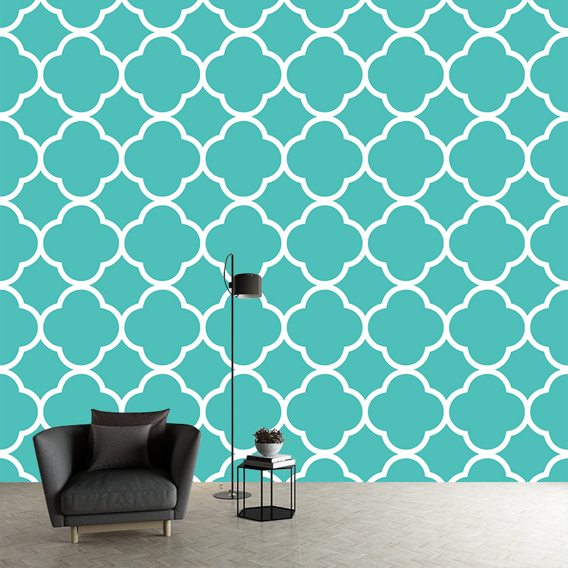 Vertical Illustration Mural Covering Moisture Resistant Multiple Sizes Available