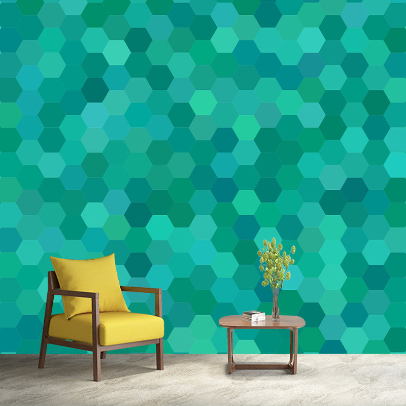 Vertical Illustration Mural Covering Moisture Resistant Multiple Sizes Available