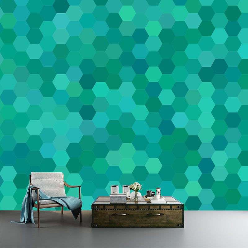 Vertical Illustration Mural Covering Moisture Resistant Multiple Sizes Available