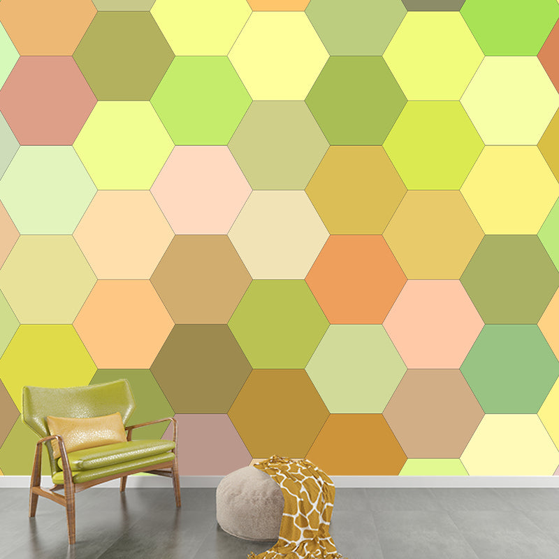 Vertical Illustration Mural Covering Moisture Resistant Multiple Sizes Available