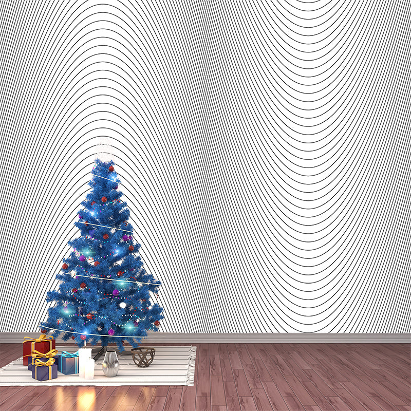 Square Illustration Wall Covering Eco-friendly Multiple Sizes Available