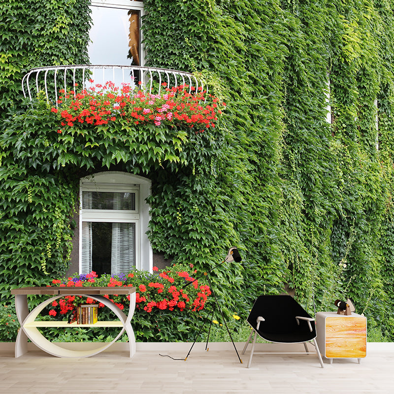 Customized Ivy Wall Mural Eco-friendly Stain Resistant for Living Room Decor