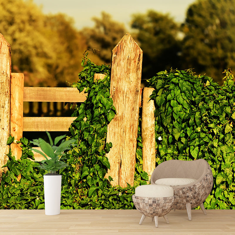 Customized Ivy Wall Mural Eco-friendly Stain Resistant for Living Room Decor