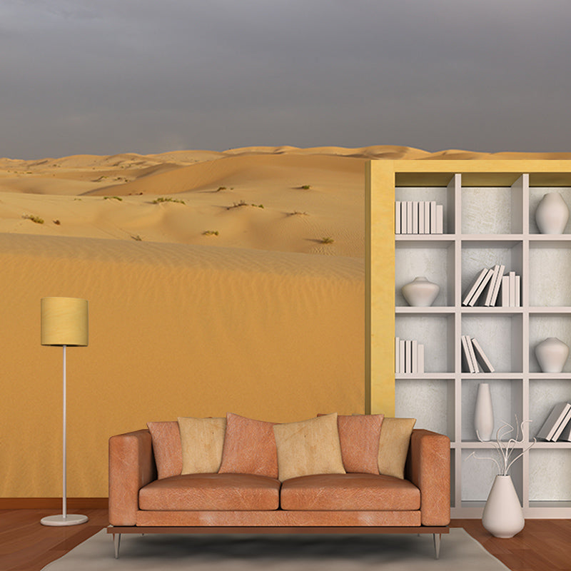 Desolate Desert Mural Wallpaper Home Decor Moisture Resistant for Sitting Room