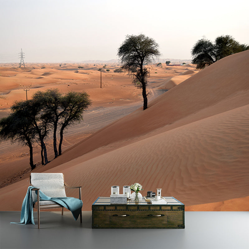 Desert Mural Decal Stain Resistant Living Room Wall Decor, Made to Measure