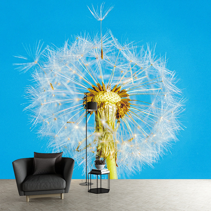 Modernism Living Room Mural Wallpaper Dandelion Interior Decoration, Waterproofing