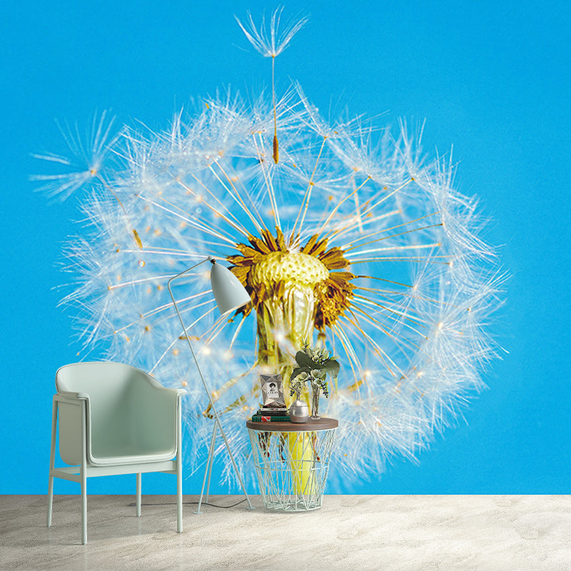 Modernism Living Room Mural Wallpaper Dandelion Interior Decoration, Waterproofing