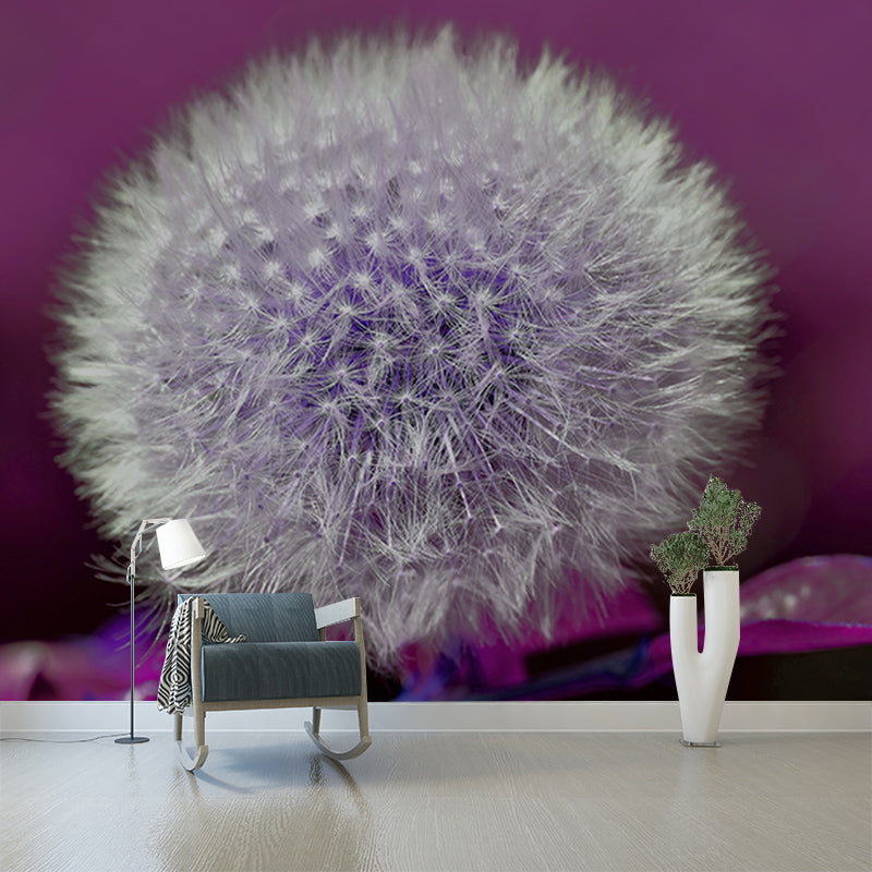 Modernism Living Room Mural Wallpaper Dandelion Interior Decoration, Waterproofing