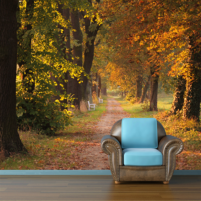 Autumn Forest Scenery Mural Wallpaper Wall Decor Waterproof, Home Decor