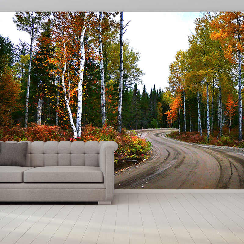 Autumn Forest Scenery Mural Wallpaper Wall Decor Waterproof, Home Decor