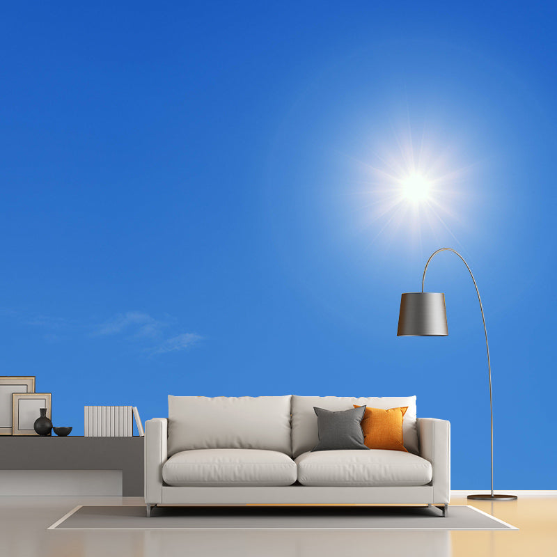 Sky Photo Mural Wallpaper Wall Art for Bar and Coffee Shop, Stain Resistant