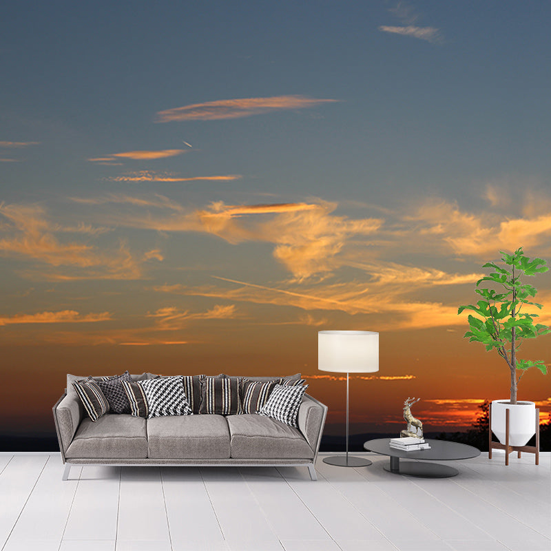 Sky and Cloud Mural Wallpaper for Resting Room Decor, Custom Size Available