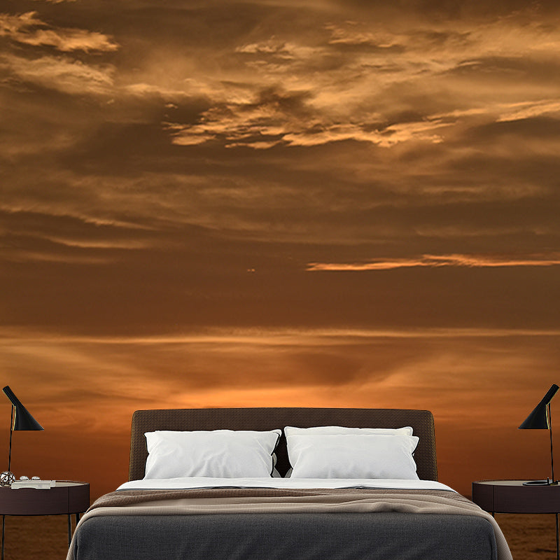 Sky and Cloud Mural Wallpaper for Resting Room Decor, Custom Size Available