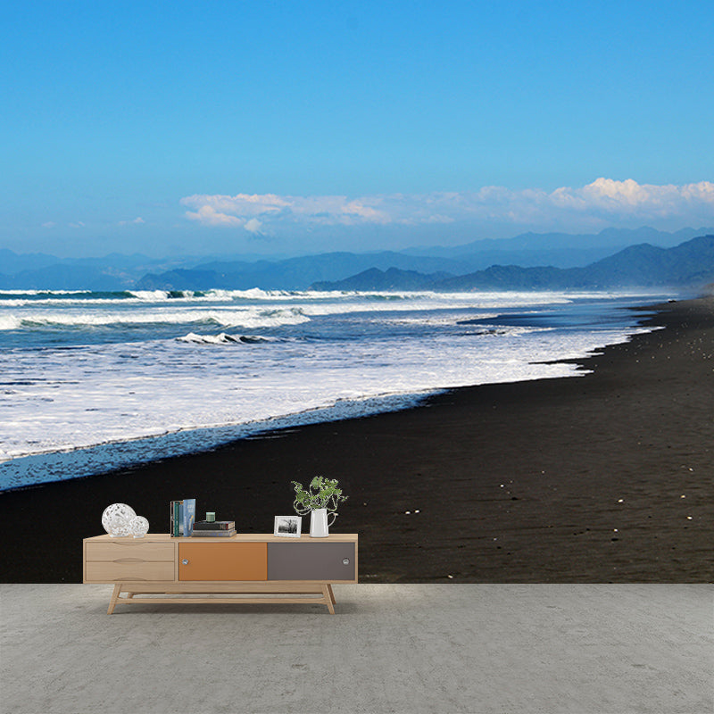 Beach Wall Murals for Guest Room Bathroom Moisture Resistant, Custom Size Available