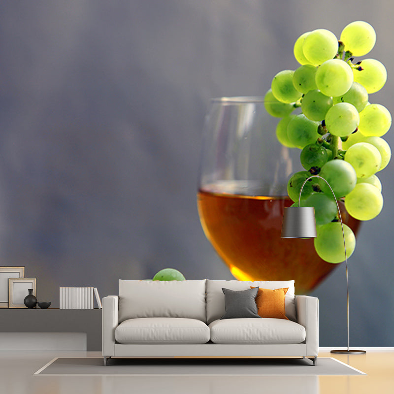 Wine Mural Wallpaper Modern Decorative Restaurant, Custom Size Available