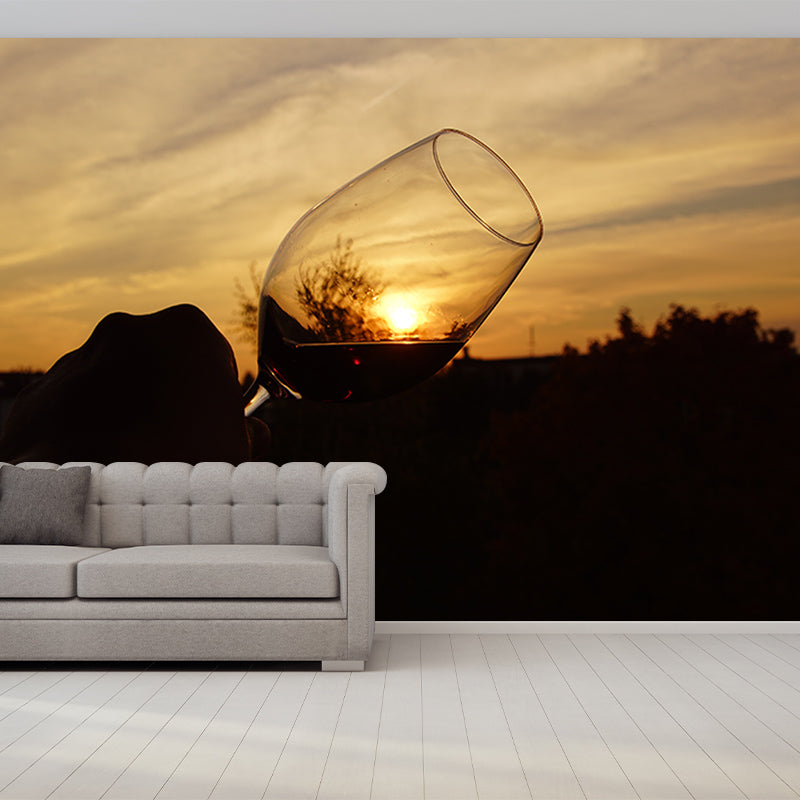 Wine Mural Wallpaper Modern Decorative Restaurant, Custom Size Available