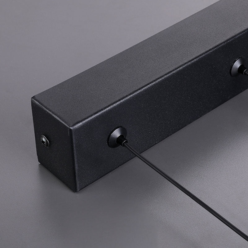 Mehrere Quadrate hängende Deckenleuchten moderner Esszimmer Beleuchtung Metall Kronleuchter