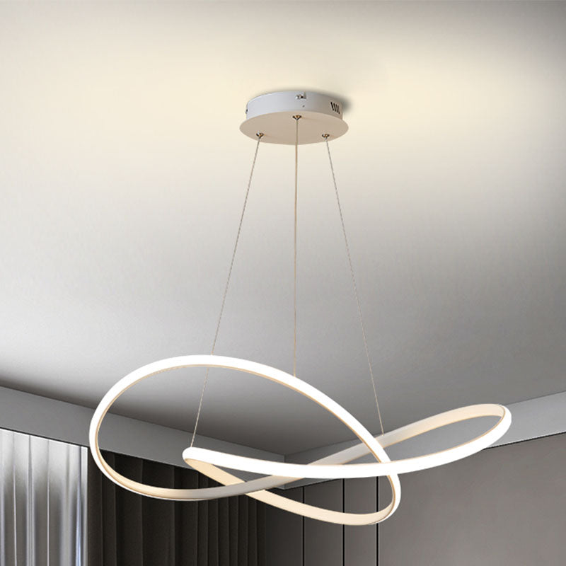 Lumière de lustre à LED de style simple moderne pour chambre à coucher