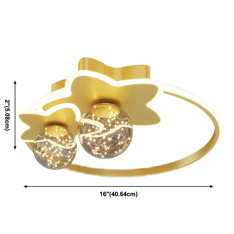 Geometric Flush Mount Light Modern 3 Light Flush Mount Light Fixtures with Glass Shade