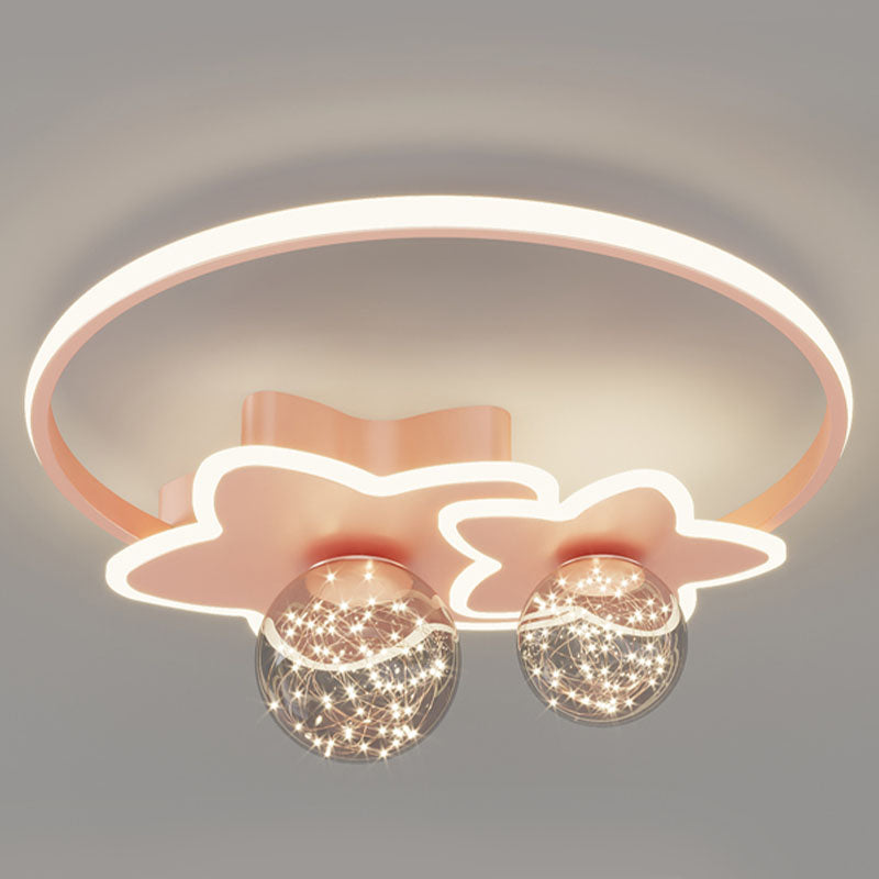 Geometric Flush Mount Light Modern 3 Light Flush Mount Light Fixtures with Glass Shade