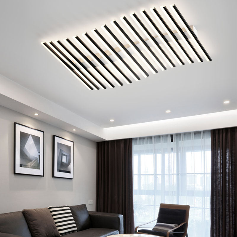 Éclairage encastré linéaire moderne LED plafonnier encastré avec abat - jour acrylique