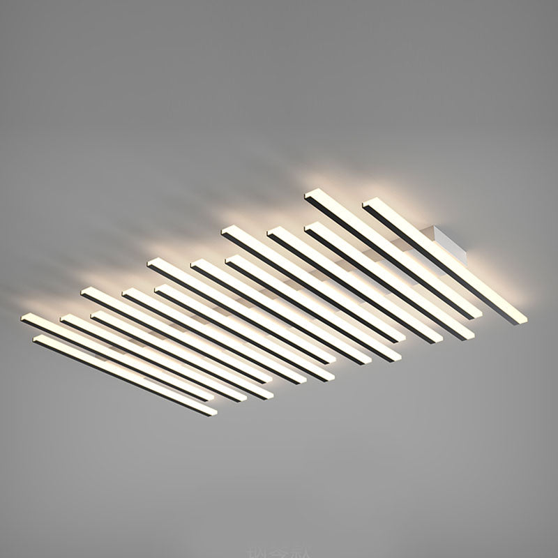 Éclairage encastré linéaire moderne LED plafonnier encastré avec abat - jour acrylique