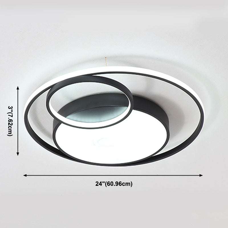 Lámparas de techo empotradas LED circulares con iluminación empotrada contemporánea