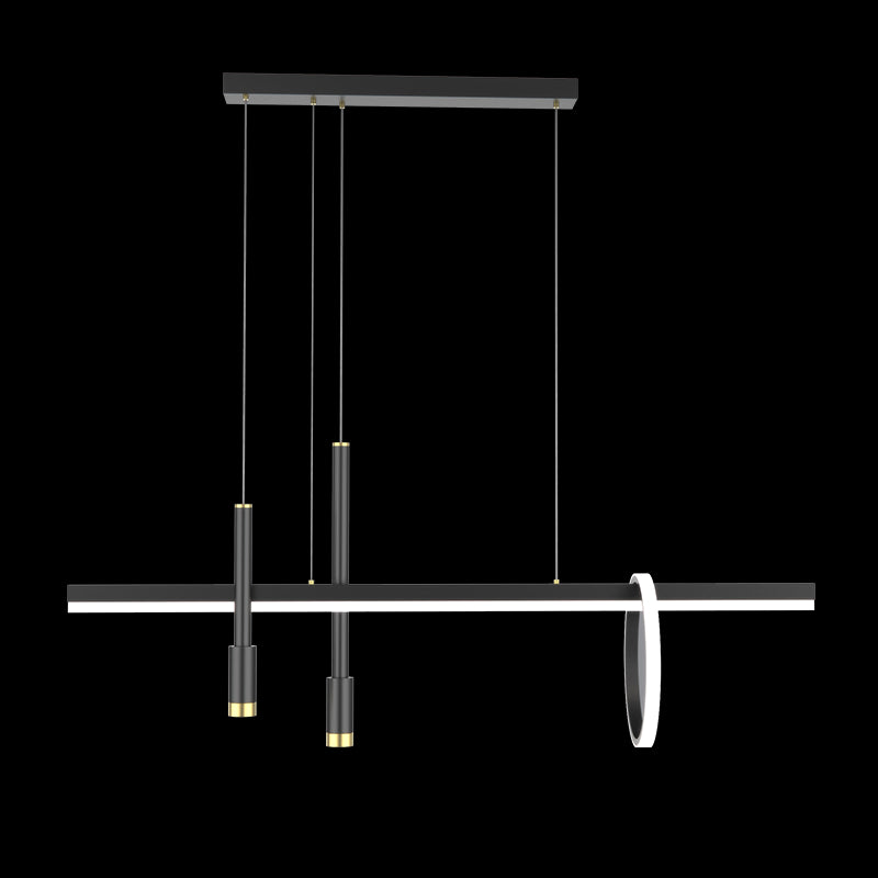 Modern Kitchen Pendant Lights Geometric Chandelier Lighting Fixtures with Acrylic Shade