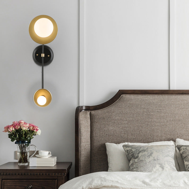 Lampade a parete a 2 luci a muro armato contemporaneo per soggiorno per soggiorno