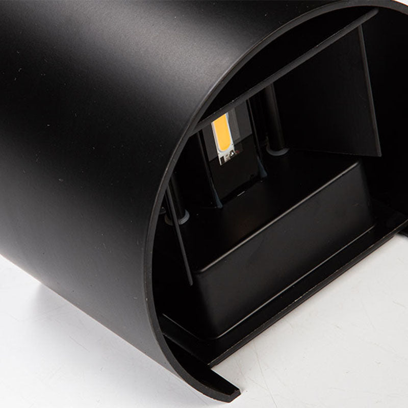 Lampada a parete da esterno a 2 luci moderne con parete in alluminio per giardino