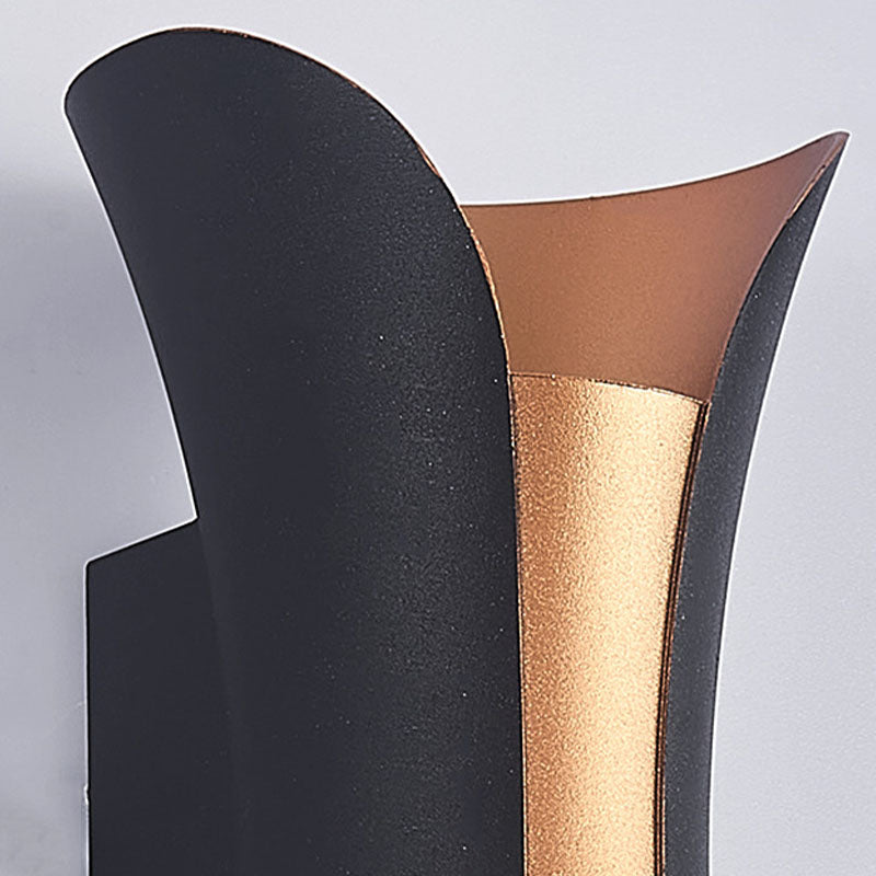 Lámpara de montaje de pared de aluminio de 2 luces moderna.