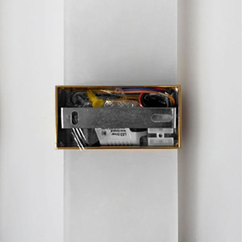 Simple Rectangular Shade Wall Sconce Light, Acrylic Sconce Light Fixture for Bedroom