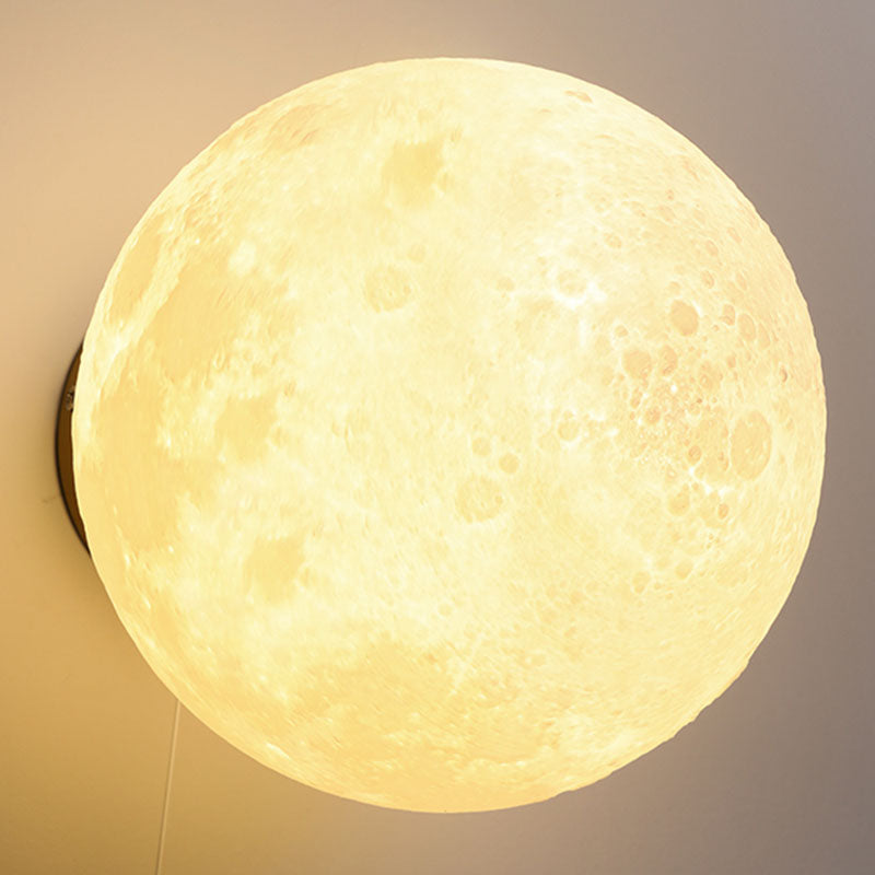 Stellar Globe Shade Wall Sconce Light, Modern Glass 1-Light Sconce Light Fixture